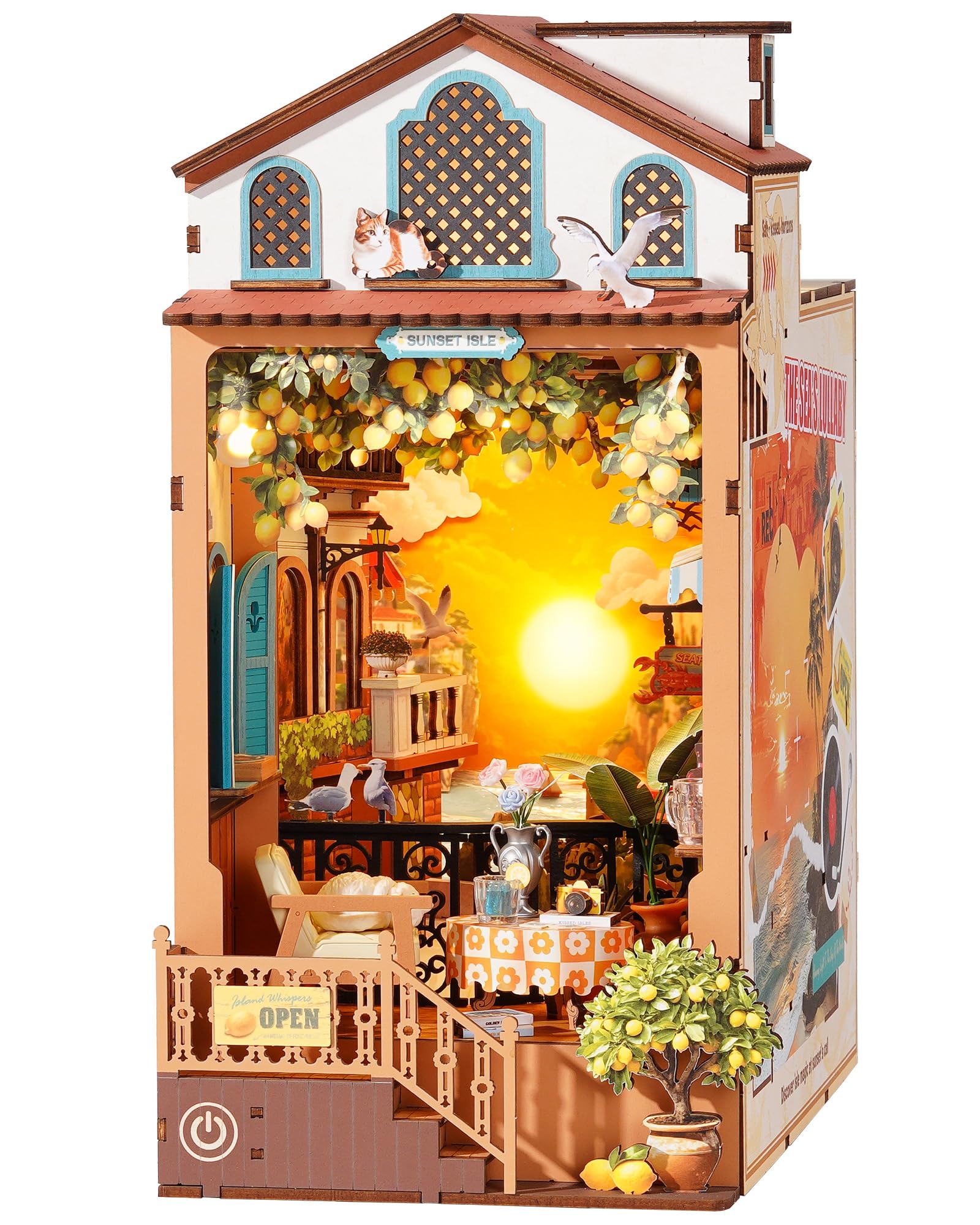 Amazon.com: Rolife DIY Book Nook Kit Sunset Isle, 3D Puzzles